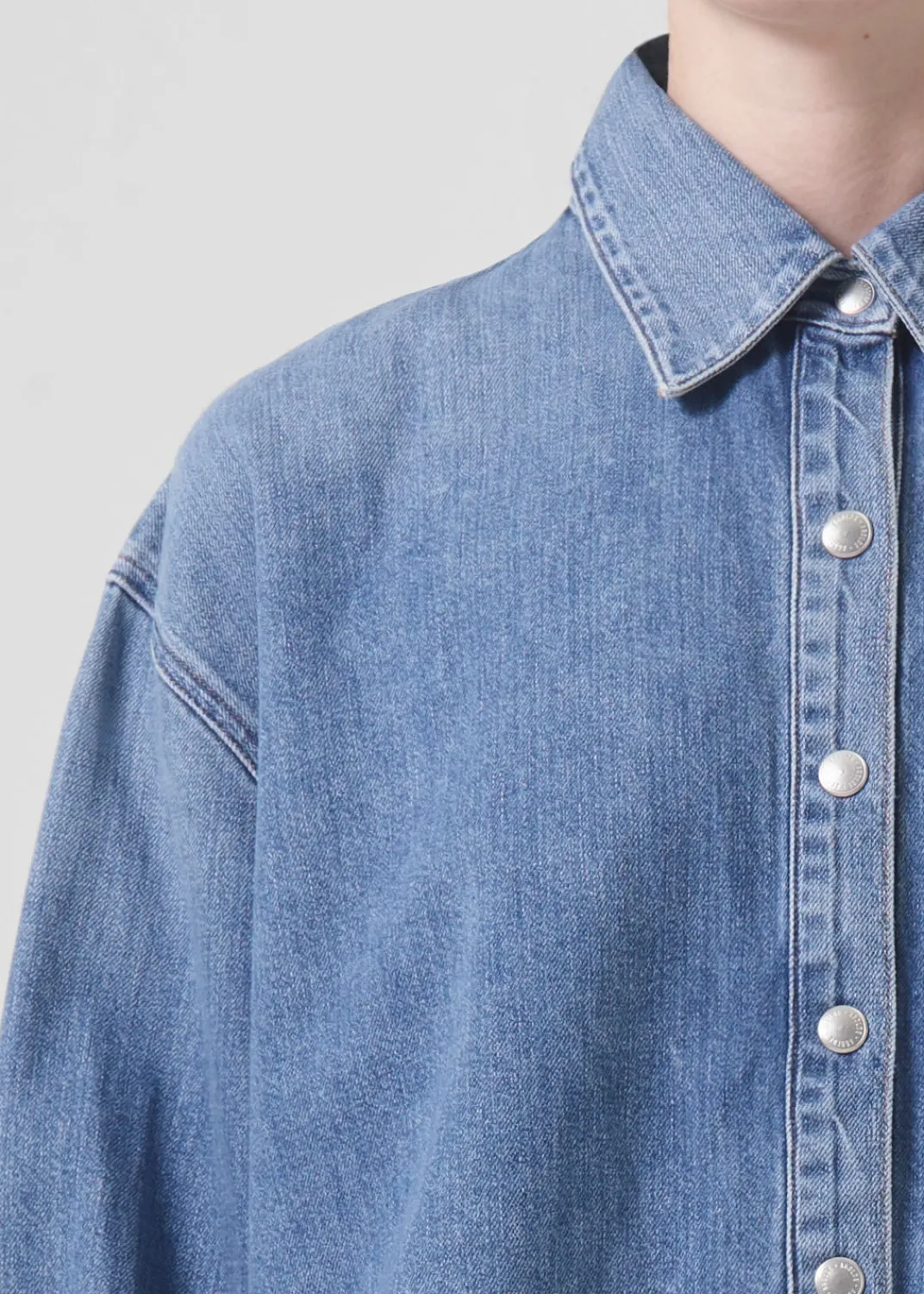 Cheap AGOLDE Aiden High Low Shirt In Shout