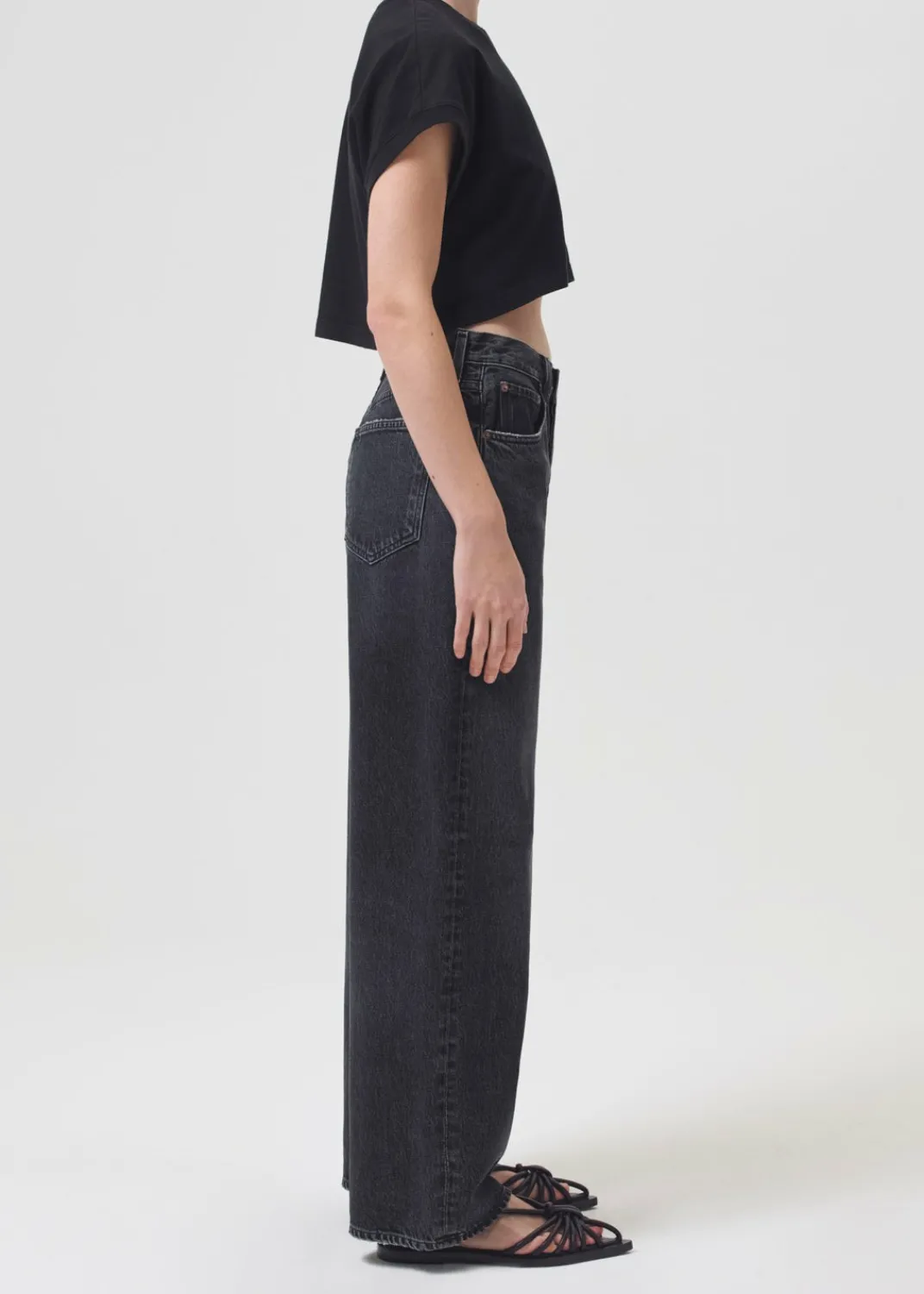 Fashion AGOLDE Aiden Tee In Black