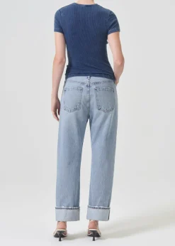 Flash Sale AGOLDE Arlo Rib Pocket Tee In Indigo