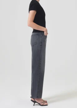 Outlet AGOLDE Arlo Rib Tee In Black
