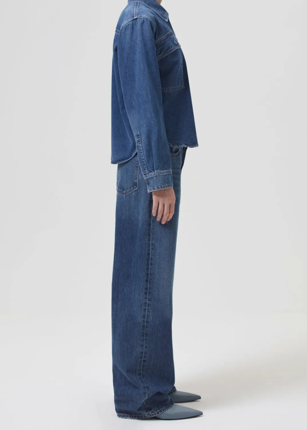 Best Sale AGOLDE Beck Shirt Jacket In Believe
