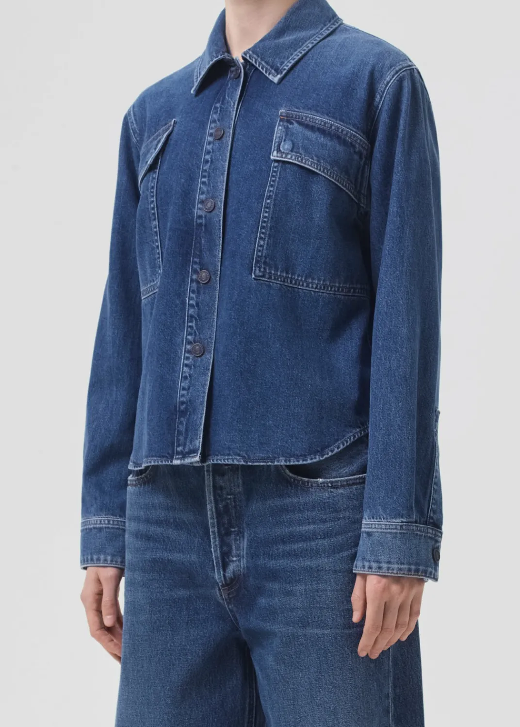 Best Sale AGOLDE Beck Shirt Jacket In Believe
