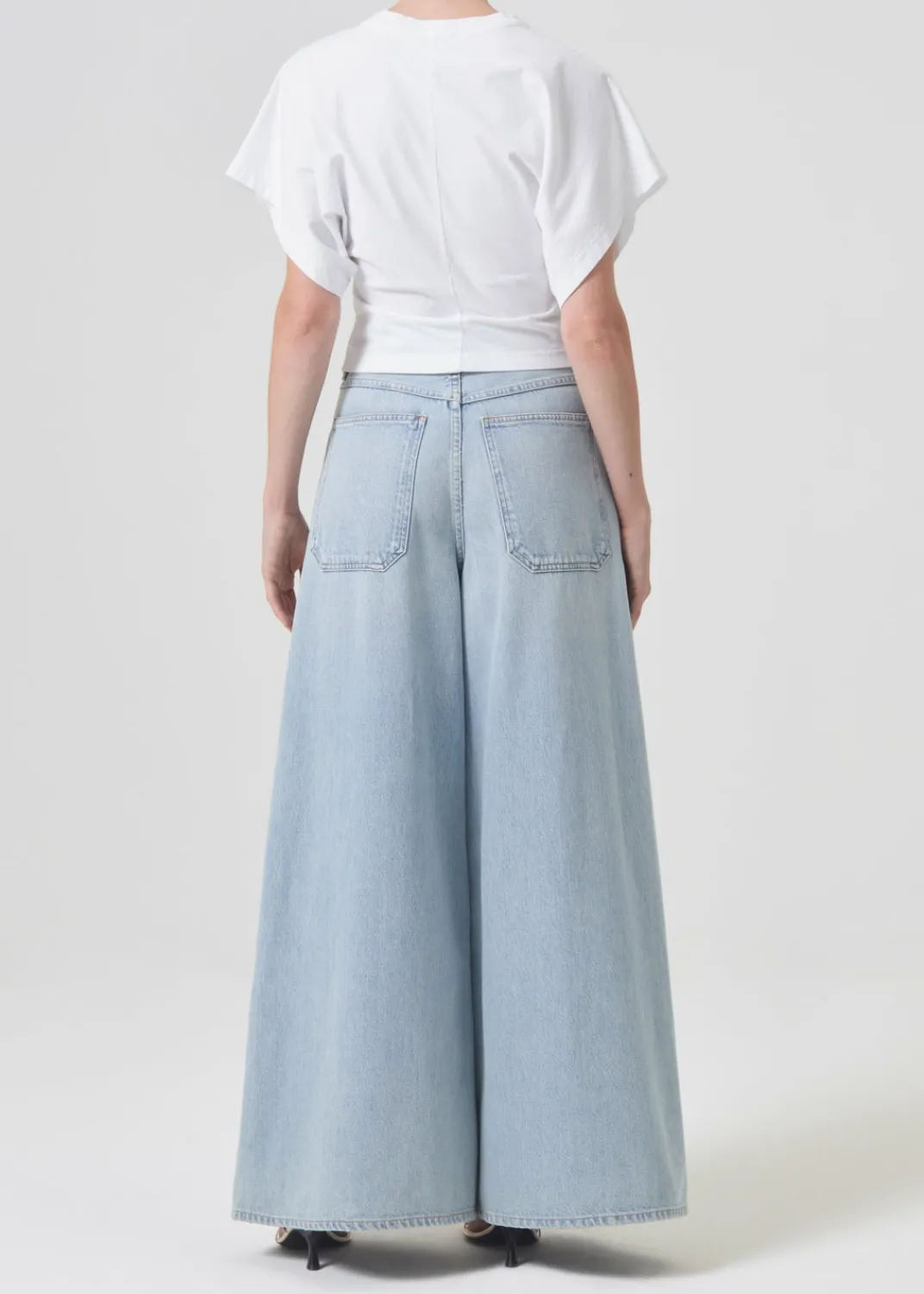 Hot AGOLDE Britt Tee In White