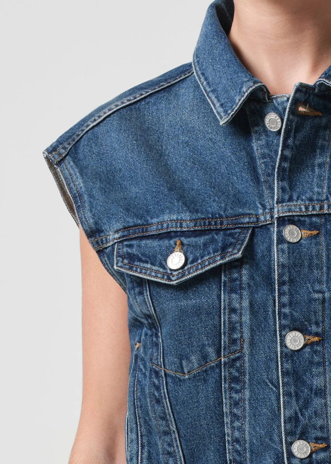 Sale AGOLDE Charli Vest In Filter