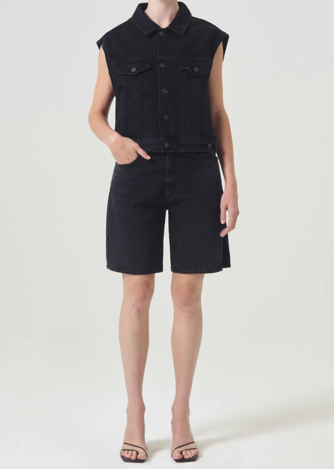 Shop AGOLDE Charli Vest In Jagged