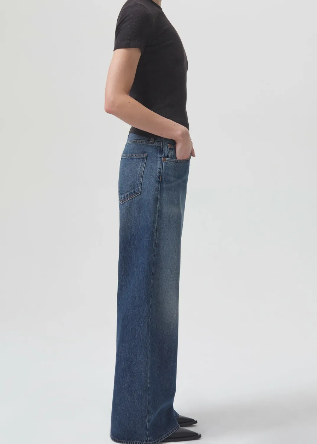 Flash Sale AGOLDE Clara Low Rise Baggy Flare In Noise