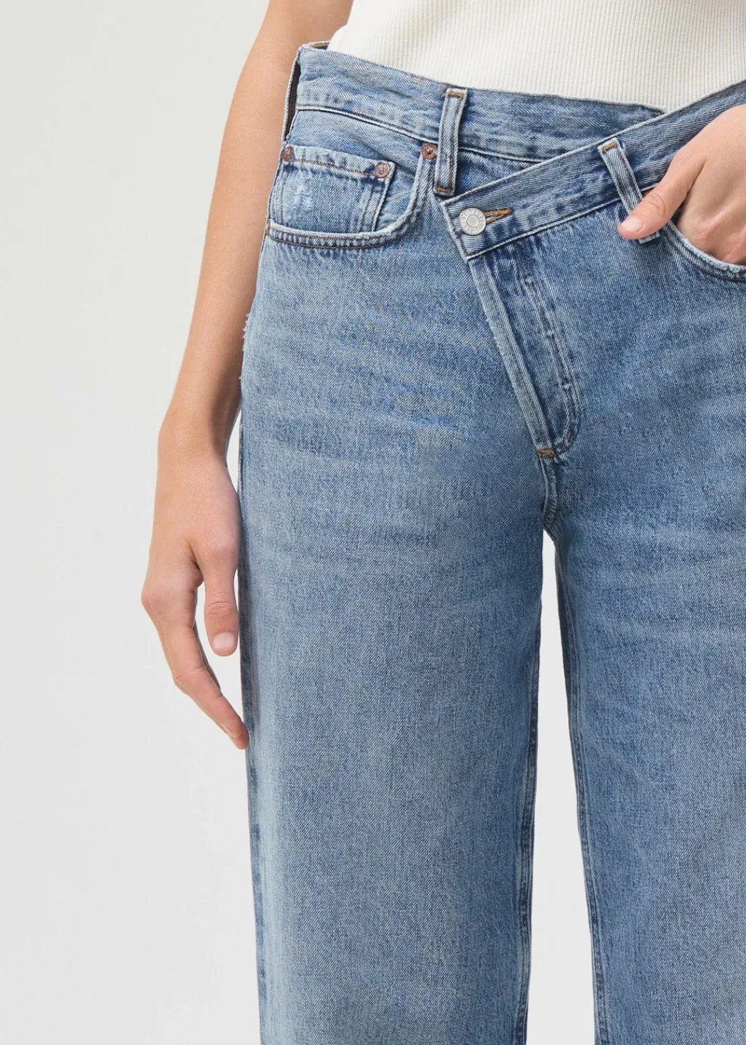 Fashion AGOLDE Criss Cross Upsized Jean In Eternal