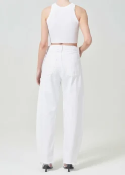 Outlet AGOLDE Cropped Bailey Tank In White