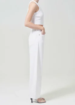 Outlet AGOLDE Cropped Bailey Tank In White
