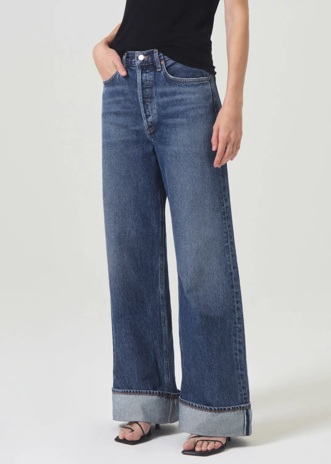 Outlet AGOLDE Dame High Rise Wide Leg In Control