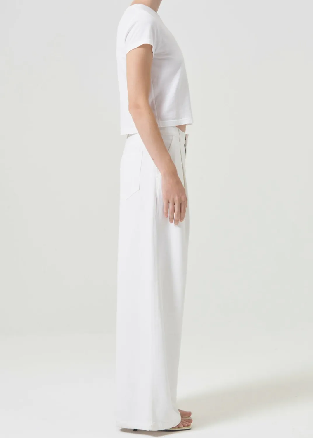 Outlet AGOLDE Ellis Trouser In Milkshake