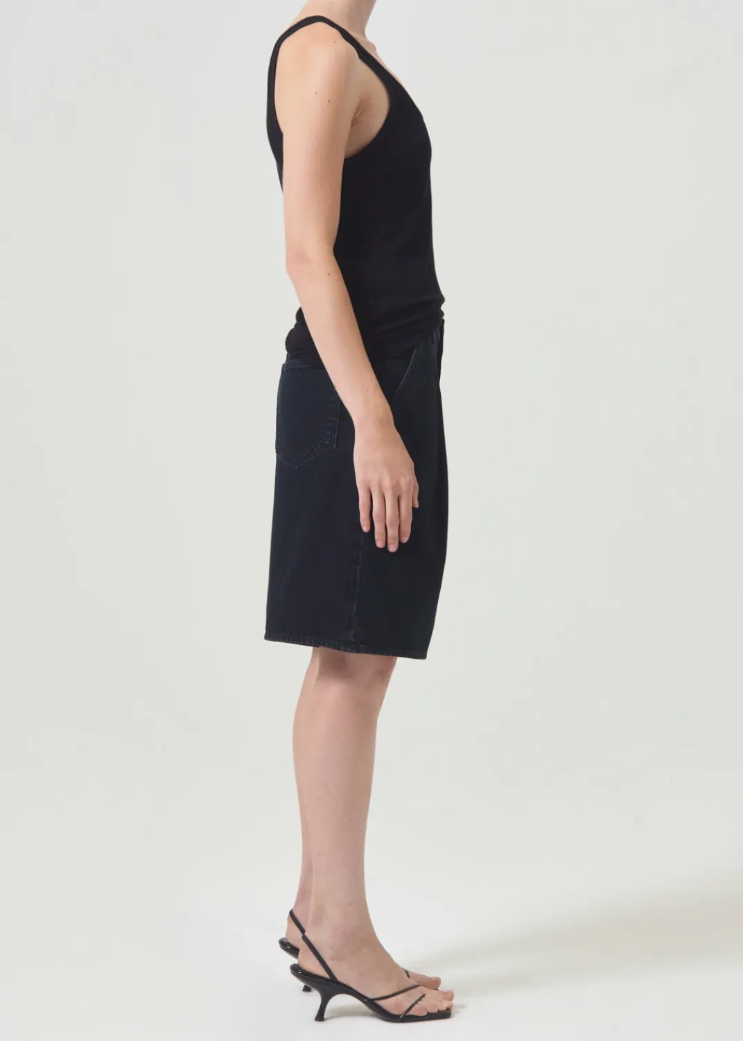 Outlet AGOLDE Ellis Trouser Short In Crushed