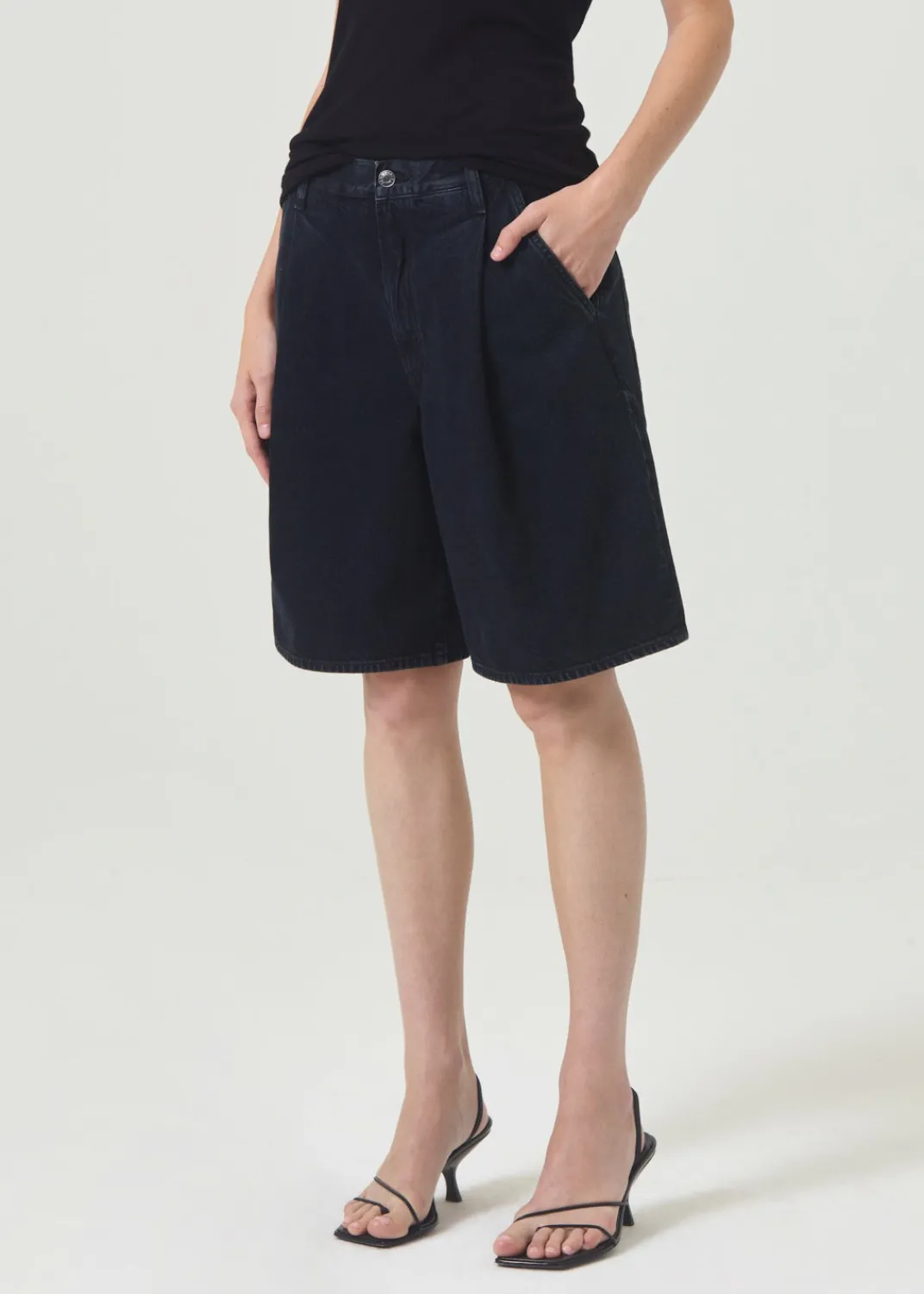 Outlet AGOLDE Ellis Trouser Short In Crushed
