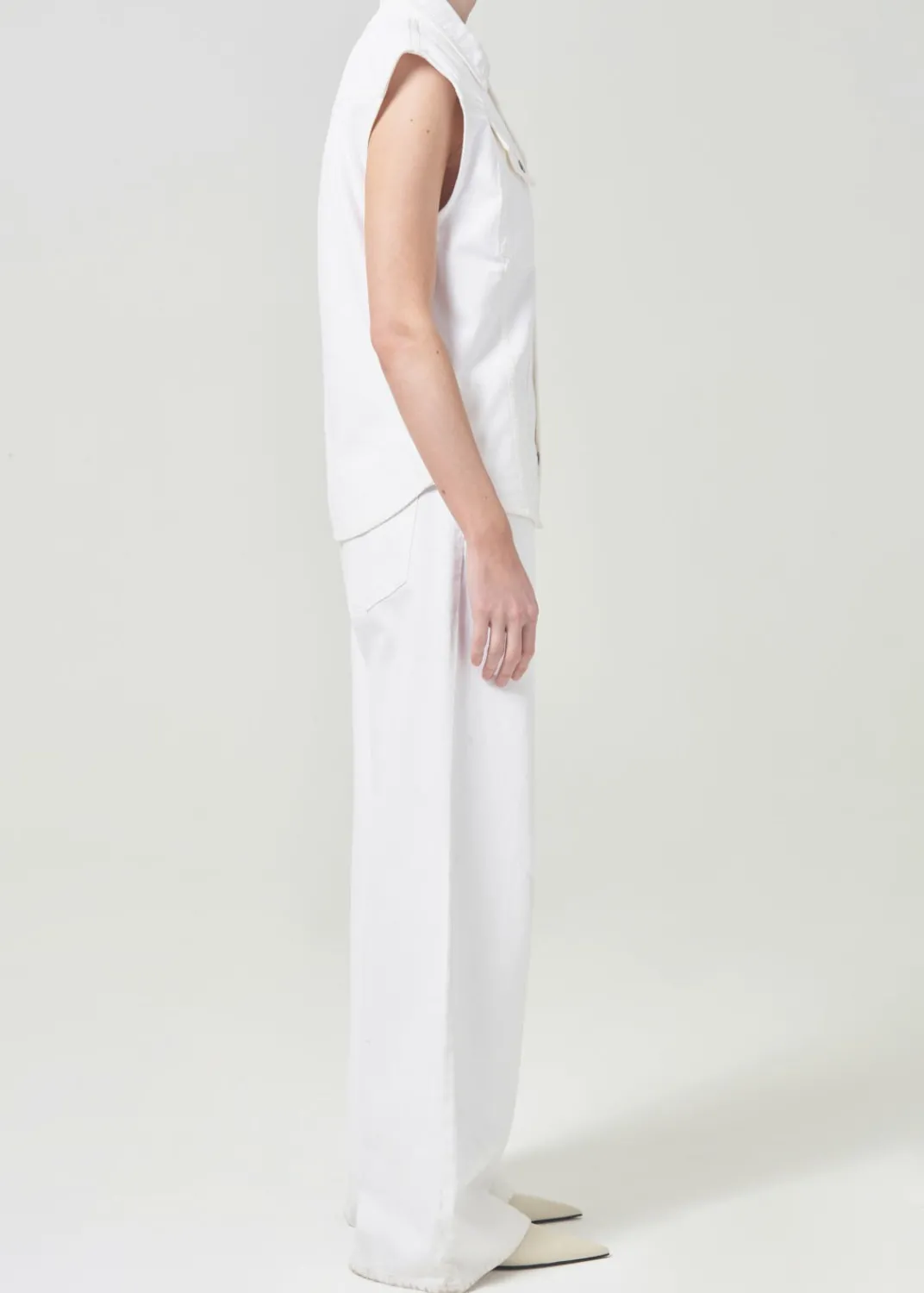 Shop AGOLDE Evan Shirt In Milkshake
