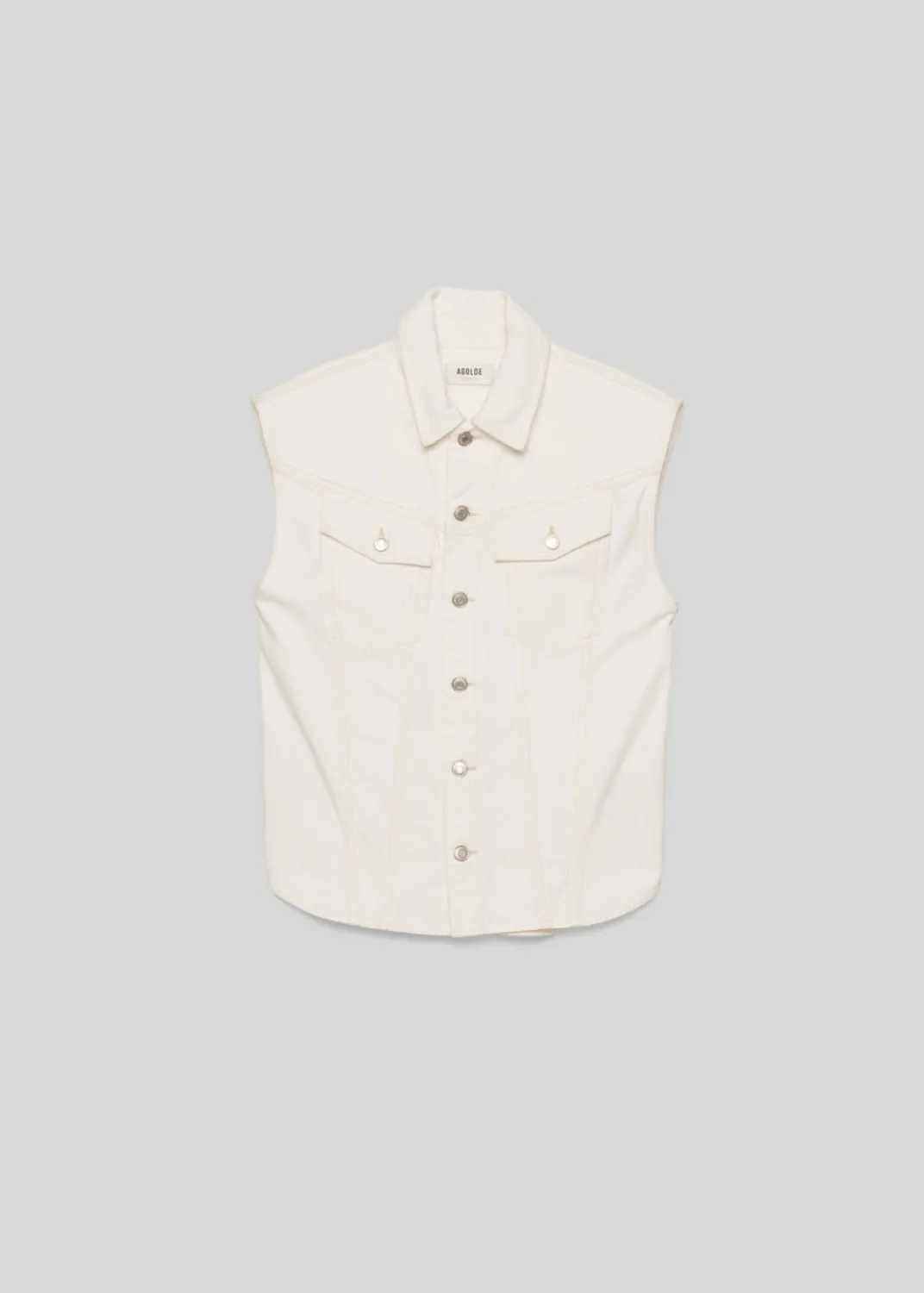 Shop AGOLDE Evan Shirt In Milkshake