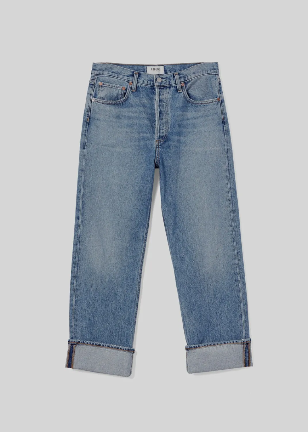 Shop AGOLDE Fran Low Slung Straight In Invention