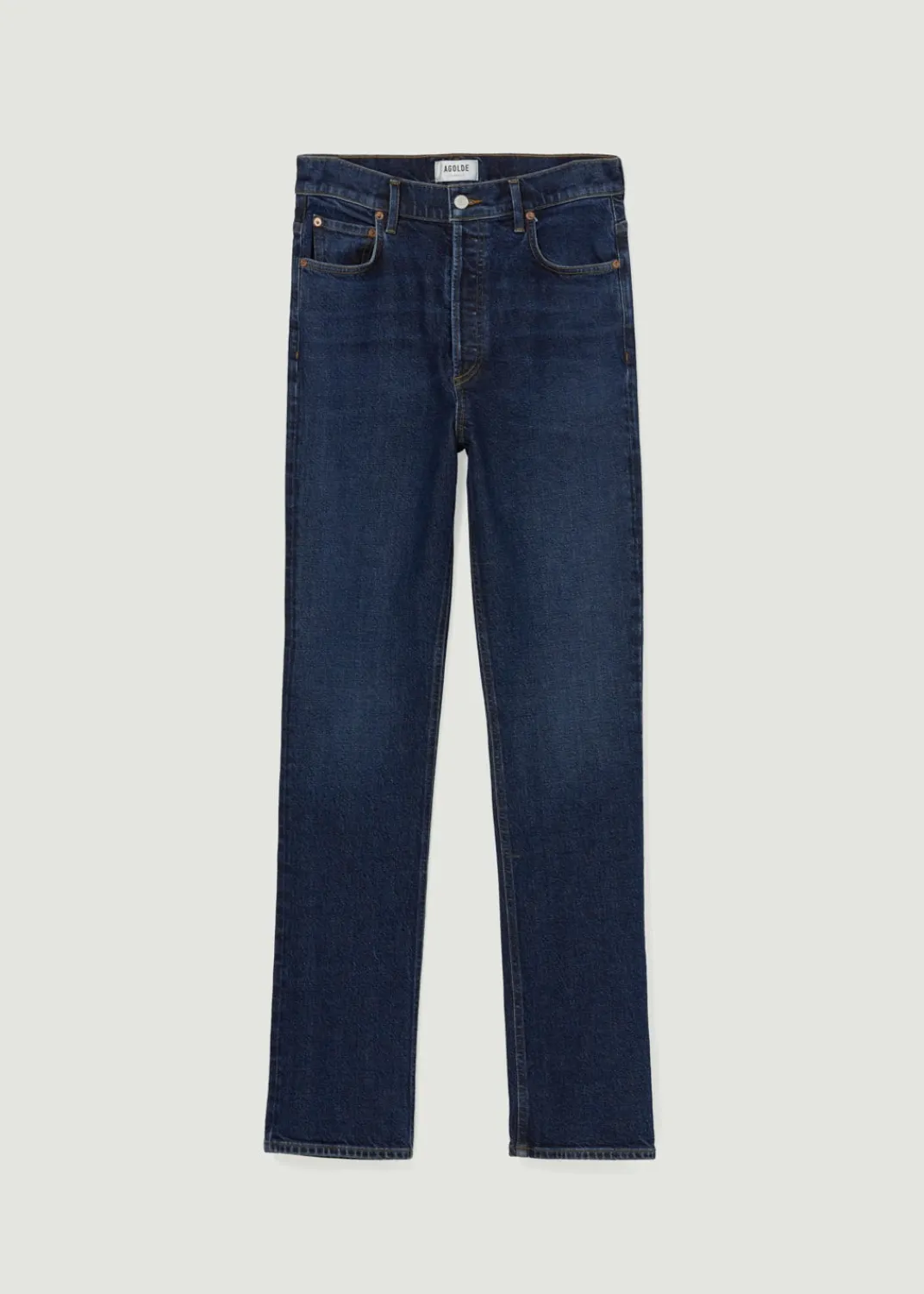 Shop AGOLDE Freya High Rise Slim (Stretch) In Divided
