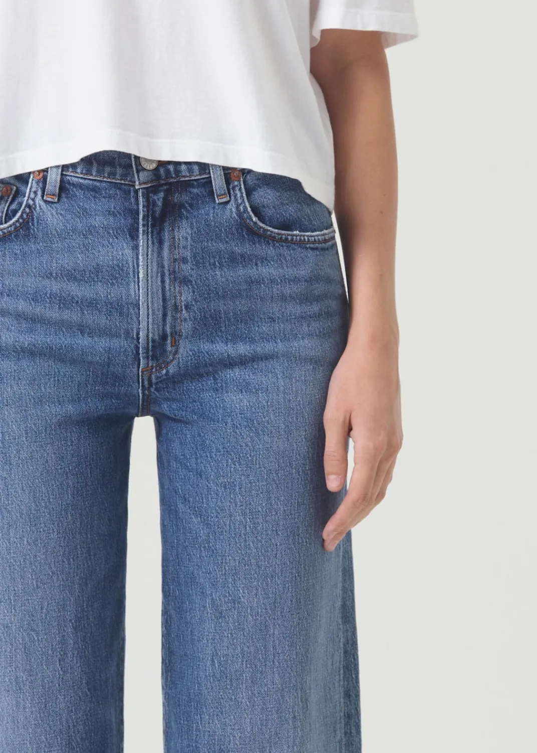 Clearance AGOLDE Harper Crop Jean In Moor