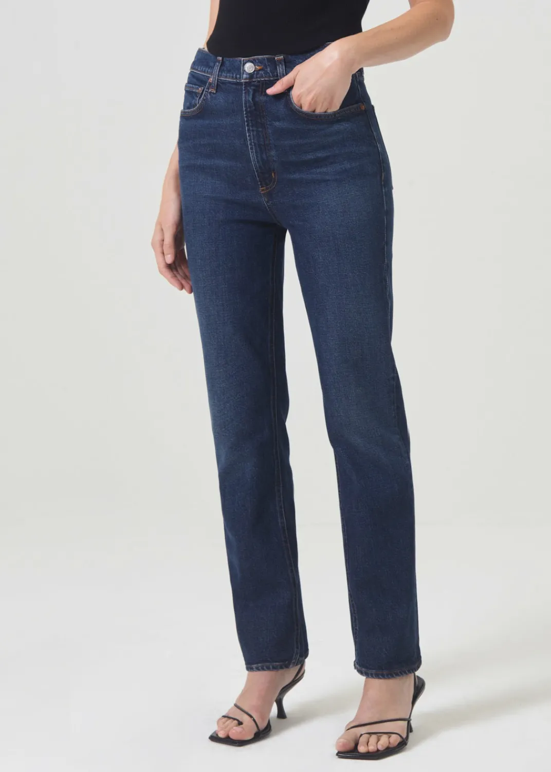 Fashion AGOLDE High Rise Stovepipe (Stretch) In Discord