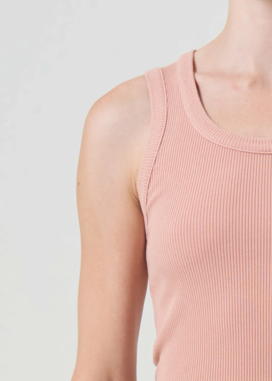 Online AGOLDE Poppy Tank In Pink Salt