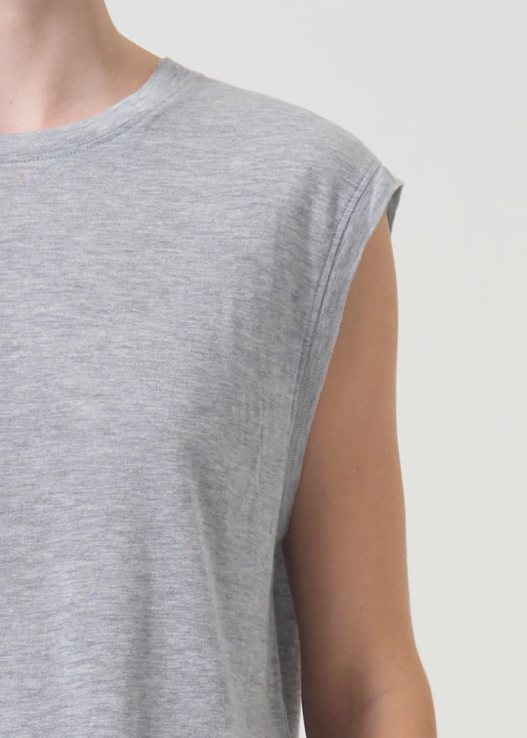 Hot AGOLDE Raya Muscle Tee In Grey Heather