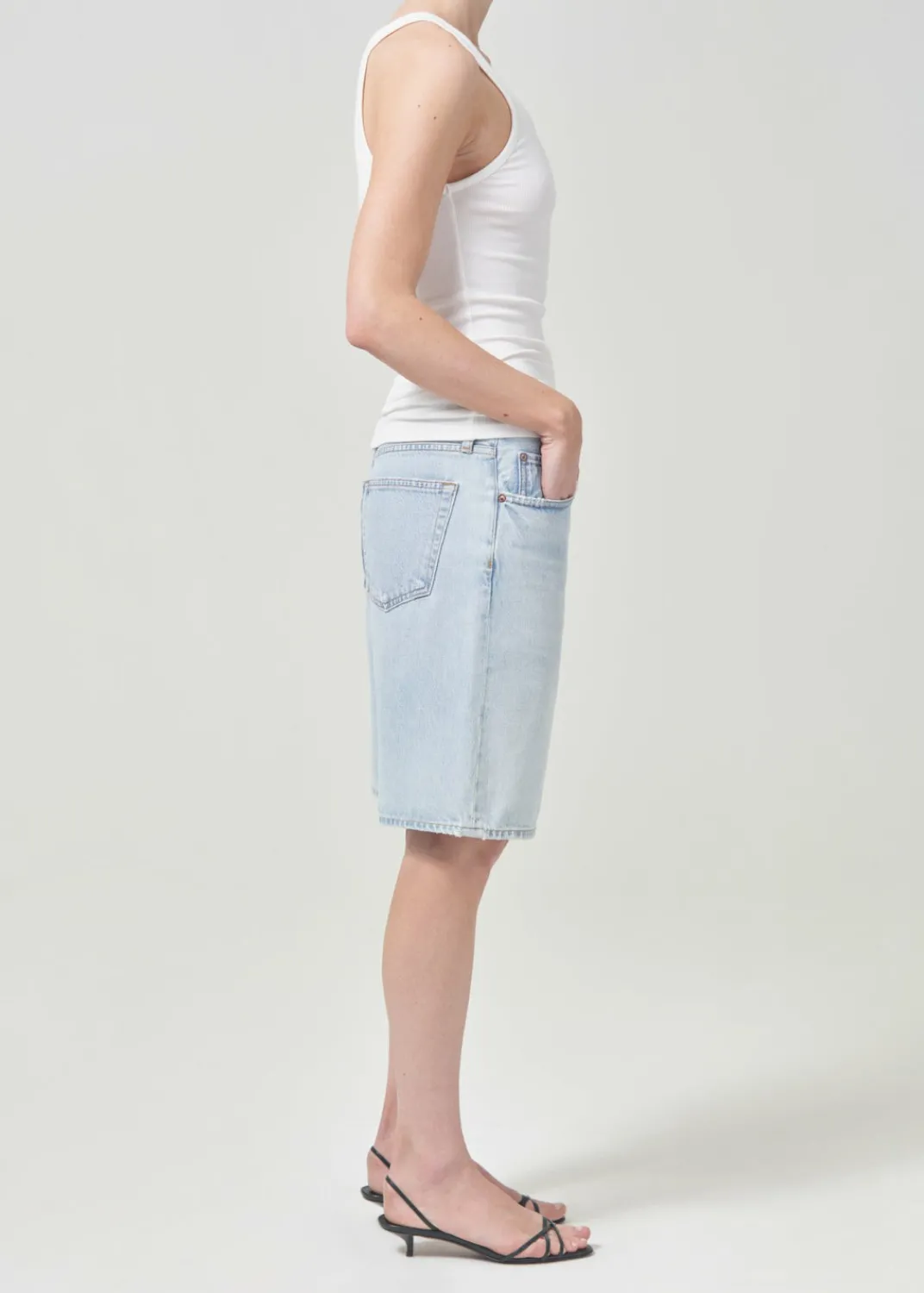 Discount AGOLDE Risha Short In Fragment
