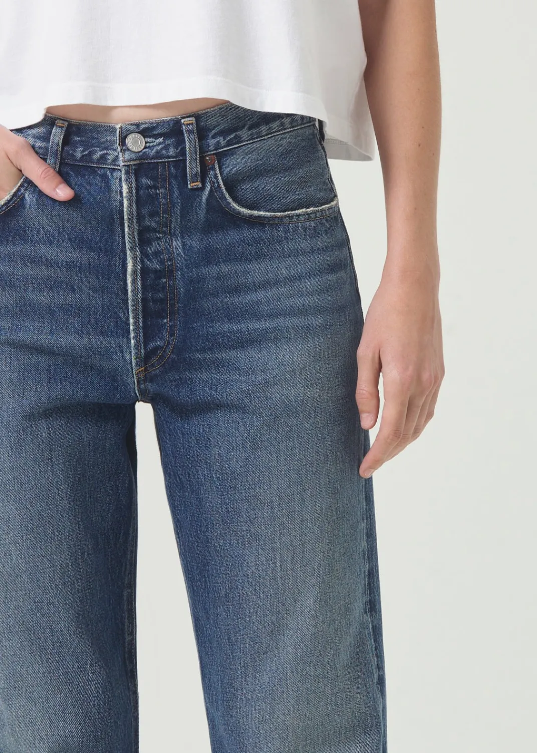 Best Sale AGOLDE 90'S Mid Rise Straight In Imagine
