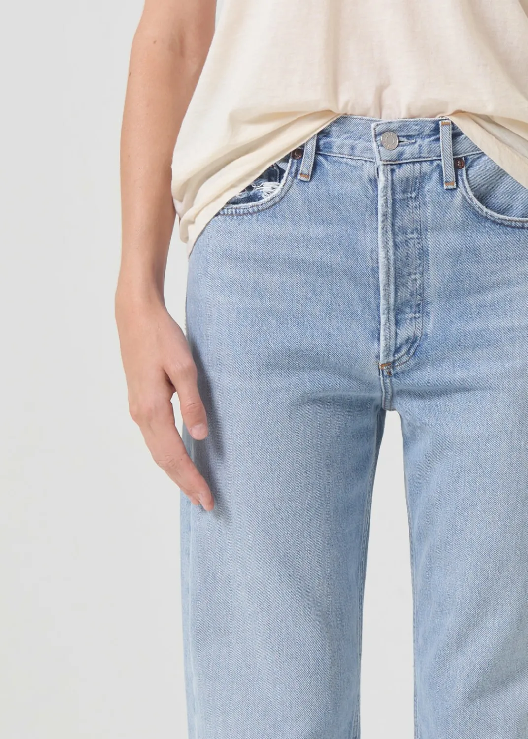 Sale AGOLDE 90'S Mid Rise Straight In Snapshot