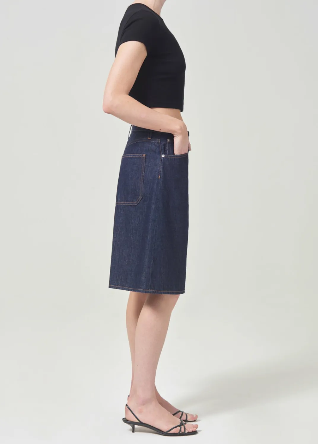 Fashion AGOLDE Savannah Tee In Black